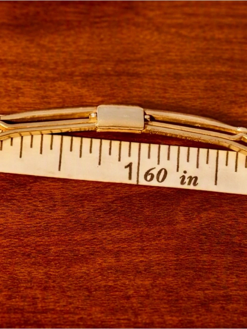 Antique Civil War/Victorian Brass Collar Bar • S’N Maker’s Mark • PAT 87363
